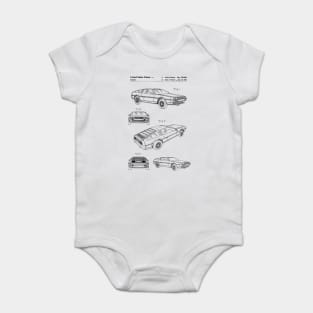 Delorean Patent Baby Bodysuit